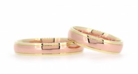 W2708-1557 - snubní prsteny vyrobené ze žlutého a červeného zlata - foto č. 6